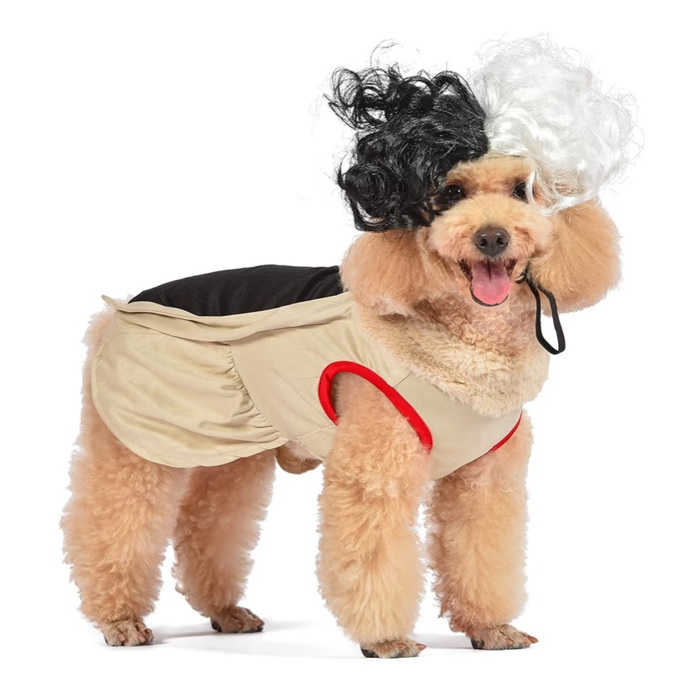 Disney Pet Halloween Disney Villains Cruella Dog Costume Officially Licensed nwt